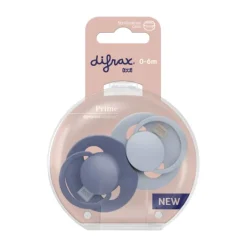 Difrax Dynamic Lovi Prime Fopspeen - 0-6mnd - 2st. - Baby Blue / Blue> Fopspenen 0-6 Maanden