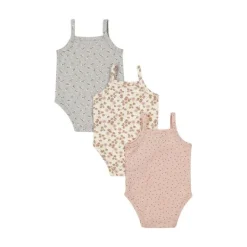 Dirkje Romper Zonder Mouw Multi Colour Pink 3-Pack 50/56><noscript><img width=