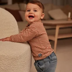 Dirkje Stripes T-shirt - Maat 56 - Pebble><noscript><img width=