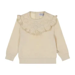 Dirkje Sweater Embroidery - Maat 80 - Offwhite> Truitjes