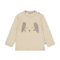 Dirkje T‑Shirt Animal – Maat 80 – Offwhite> Shirtjes