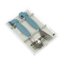 Done By Deer Easy-Grip Spoon And Fork Set Deer Friends Blue><noscript><img width=