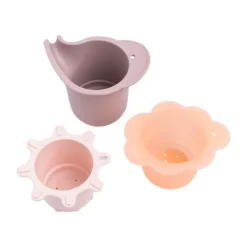 Done By Deer Elphee Water Speel & Stapel Cups - 3 Stuks - Powder> Badspeelgoed