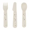 Done By Deer Foodie Cutlery Set Confetti Sand> Bestek