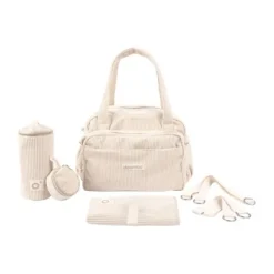 Doomoo Fluffy Verzorgingstas - Corduroy - Sand> Accessoires Tassen