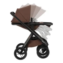 Dubatti One E6 Kinderwagen 2-in-1 - Black / Walnut Brown><noscript><img width=