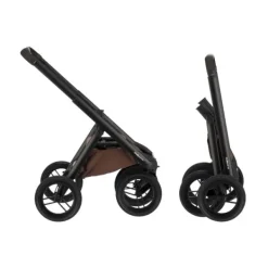 Dubatti One E6 Kinderwagen 2-in-1 - Black / Walnut Brown><noscript><img width=