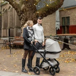 Dubatti One E6 Kinderwagen 2-in-1 - Black / Walnut Brown><noscript><img width=