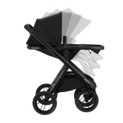 Dubatti One E6 Kinderwagen 2-in-1 - Black / Walnut Brown><noscript><img width=