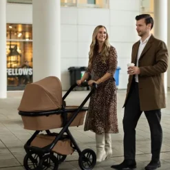 Dubatti One E6 Kinderwagen 2-in-1 - Black / Walnut Brown><noscript><img width=