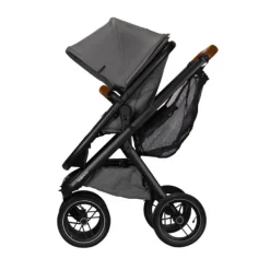 Dubatti One E5 Kinderwagen 2-in-1 Grey Frame Black/Cognac><noscript><img width=