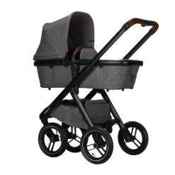 Dubatti One E5 Kinderwagen 2-in-1 Grey Frame Black/Dark Brown> Wandelwagens|Complete Kinderwagens