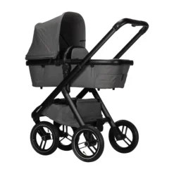 Dubatti One E5 Kinderwagen 2-in-1 Grey Frame Black/Black> Wandelwagens|Complete Kinderwagens