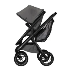 Dubatti One E5 Kinderwagen 2-in-1 Grey Frame Black/Black><noscript><img width=