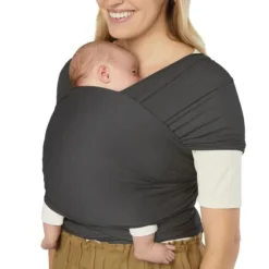Ergobaby Draagdoek Aura Wrap Soft Black> Draagdoeken