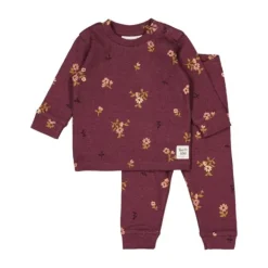 Feetje Bonnie Bouquet Pyjama - Maat 68 - Wijn Melange> Pyjama's