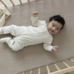 Feetje Boxpak Met Voet Rib Streep The Magic is in You Taupe Melange 44><noscript><img width=