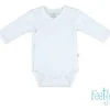 Feetje Romper Overslag Lange Mouw Wit  maat 50> Rompertjes
