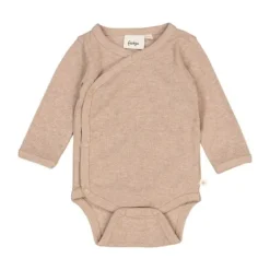 Feetje Romper Wikkel Rib The Magic Is In You Taupe Melange 44><noscript><img width=