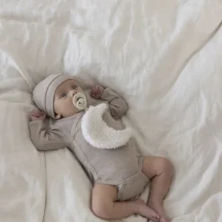 Feetje Romper Wikkel Rib The Magic Is In You Taupe Melange 44><noscript><img width=