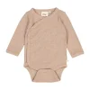 Feetje The Magic is in You Rib Wikkelromper – Mt. 74 - Taupe Melange> Sjawls|Rompertjes