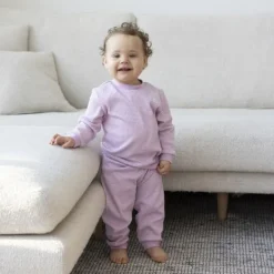Feetje Wafelpyjama - Maat 56 - Lila> Pyjama's