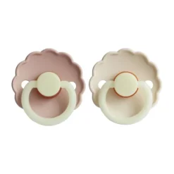Frigg Fopspeen Daisy Night Cream/Blush T2 6-18 mnd (2 stuks)> Fopspenen 12+ Maanden|Fopspenen 6+ Maanden