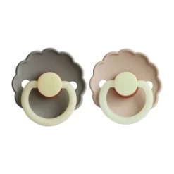 Frigg Fopspeen Daisy Night Portob./Croissant T1 0-6 mnd (2 stuks)> Fopspenen 0-6 Maanden