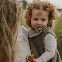 Frigg Fopspeen Little Viking Sage/Olive T1 0-6 mnd (2 stuks)><noscript><img width=