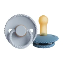 Frigg Fopspeen Rope Ocean View/Powder Blue T2 6-18mnd (2 stuks)> Fopspenen 12+ Maanden|Fopspenen 6+ Maanden