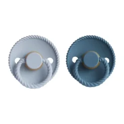 Frigg Fopspeen Rope Ocean View/Powder Blue T2 6-18mnd (2 stuks)> Fopspenen 12+ Maanden|Fopspenen 6+ Maanden