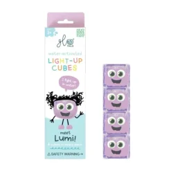 Glo Pals Cubes Light Up Lumi Purple 4-Pack> Badspeelgoed