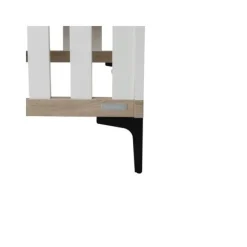 Interbaby Ledikant 60 x 120 - Commode 3 Laden - Hanglegkast 2-Deurs Strips Wit> Complete Babykamers|Ladekasten