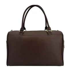 Isoki Double Zip Satchel Quilted Chocolate> Lederlook Tassen