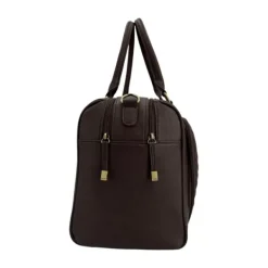 Isoki Double Zip Satchel Quilted Chocolate><noscript><img width=