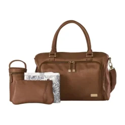 Isoki Double Zip Satchel Bag Redwood><noscript><img width=