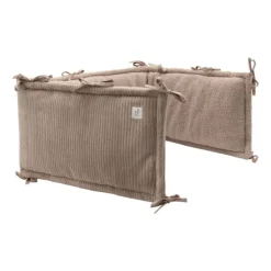 Jollein Boxbumper - Cloudy Rib - 180x30 cm - Milky Coffe> Accessoires Boxen