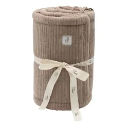 Jollein Boxbumper - Cloudy Rib - 180x30 cm - Milky Coffe><noscript><img width=