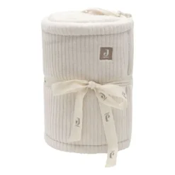 Jollein Boxbumper - Cloudy Rib - 180x30 cm - Milky Coffe><noscript><img width=