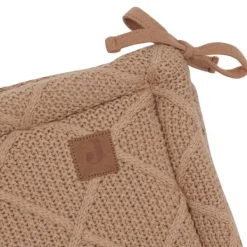 Jollein Check Knit Boxbumper - 180 x 30 cm - Biscuit><noscript><img width=