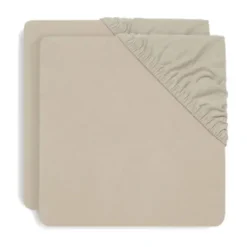 Jollein Hoeslaken Boxmatras - 2 Pack - 75 x 95 cm - Jersey - Nougat> Accessoires Boxen