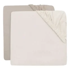Jollein Hoeslaken Jersey - 40/50x80/90 cm - 2 Stuks - Sea Green/Ivory><noscript><img width=