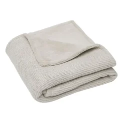 Jollein Ledikantdeken Basic Knit Nougat 100 x 150 cm><noscript><img width=