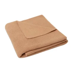 Jollein Ledikantdeken Basic Knit Biscuit/Fleece 100 x 150 cm><noscript><img width=