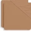Jollein Ledikanthoeslaken Jersey 60 x 120 cm Biscuit 2-pack> Hoeslakens