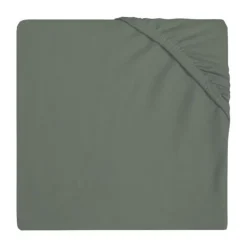 Jollein Ledikanthoeslaken Jersey 60 x 120 cm Ash Green> Hoeslakens