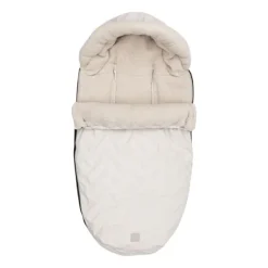 Jollein Voetenzak Buggy/Kinderwagen Embossed – Milky Coffee> Accessoires Kinderwagens|Accessoires Tweeling/Duo