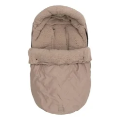 Jollein Voetenzak Groep 0+ 3/5 punts gordel - Embossed - Milky Coffee><noscript><img width=