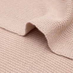 Jollein Wiegdeken Basic Knit - Wild Rose - 75 x 100 cm> Wiegdekens