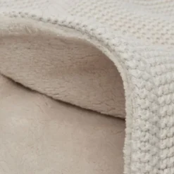 Jollein Wiegdeken Basic Knit Nougat/Fleece 75 x 100 cm><noscript><img width=